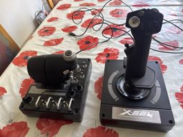 Manette de vol Saitek X56 H.O.T.A.S.
