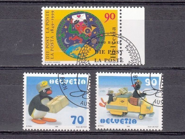 Tutti i francobolli: SBK 963 - 965 mit Eck-ET – Usato da Bürglen TG venduto da StampGraf