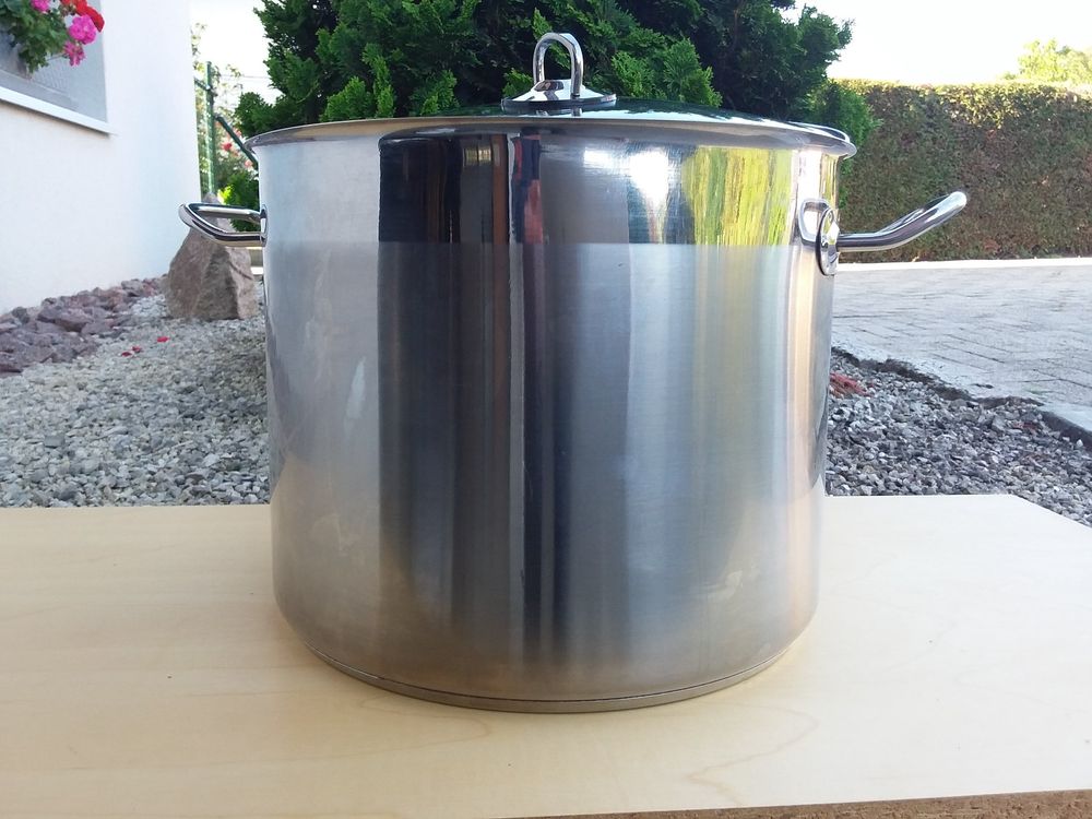 Grosser Kochtopf, Gulaschtopf mit Deckel, D 30cm, 16 Liter Kaufen auf