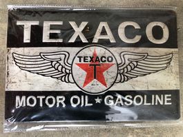 Texaco tankstelle benzin öl werbung