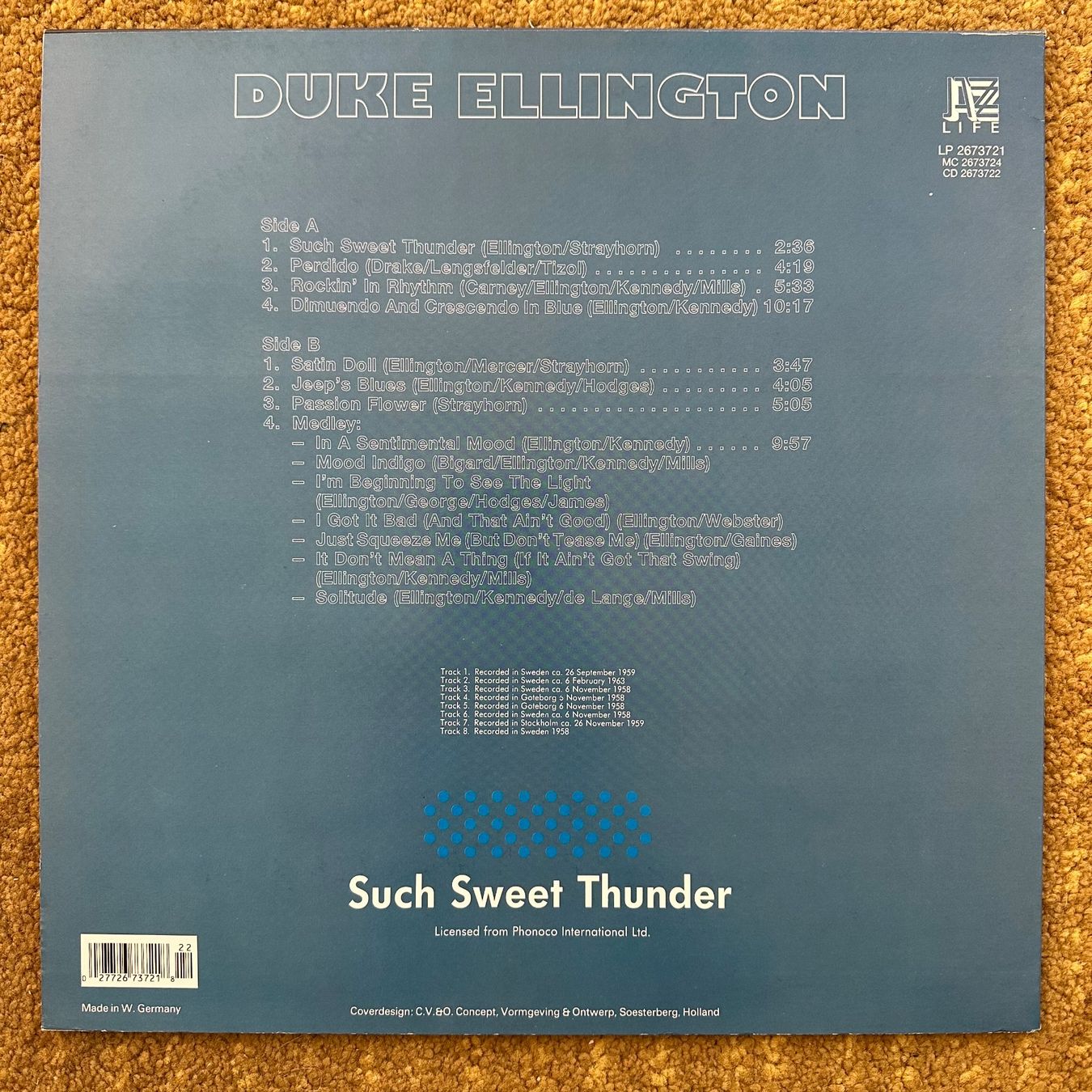 Dischi in vinile: LP - Duke Ellington – Such Sweet Thunder – Usato da Breganzona venduto da Onairda75 1
