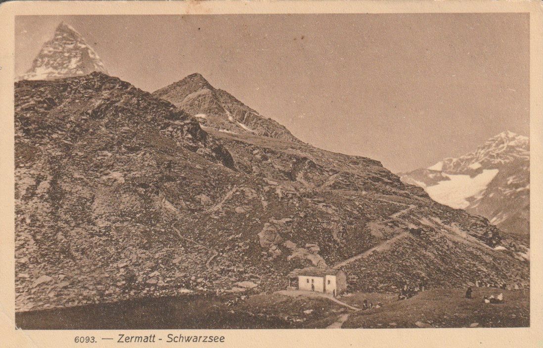 Cartoline postali: AB 127 Zermatt, Schwarzsee, 1922 – Usato da Freienbach venduto da Bhaltis