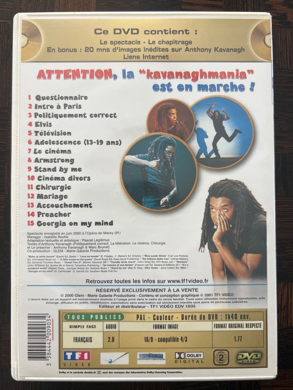 Tutti i DVDs: DVD Anthony Kavanagh ! Humour – Usato da Bouveret venduto da Feelgoodtrading 1