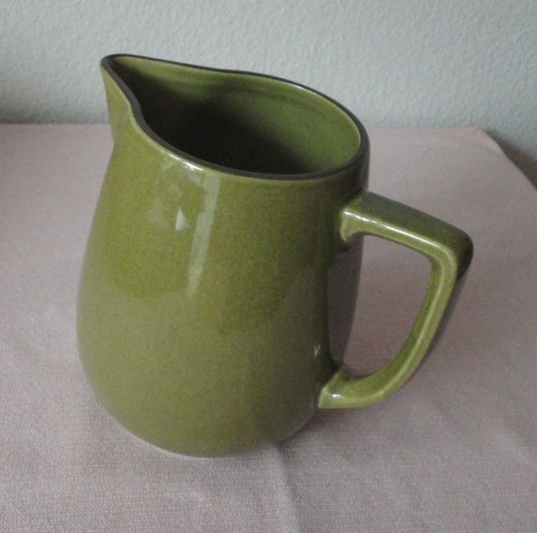 Große Französische Emaillierte Keramik Tasse, 1970 Bei Kaufen