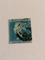 Two pence blue 1841, Platte 4 