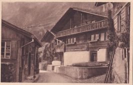 Schweizer Bauernhäuser Häusergruppe in Brienz 1778