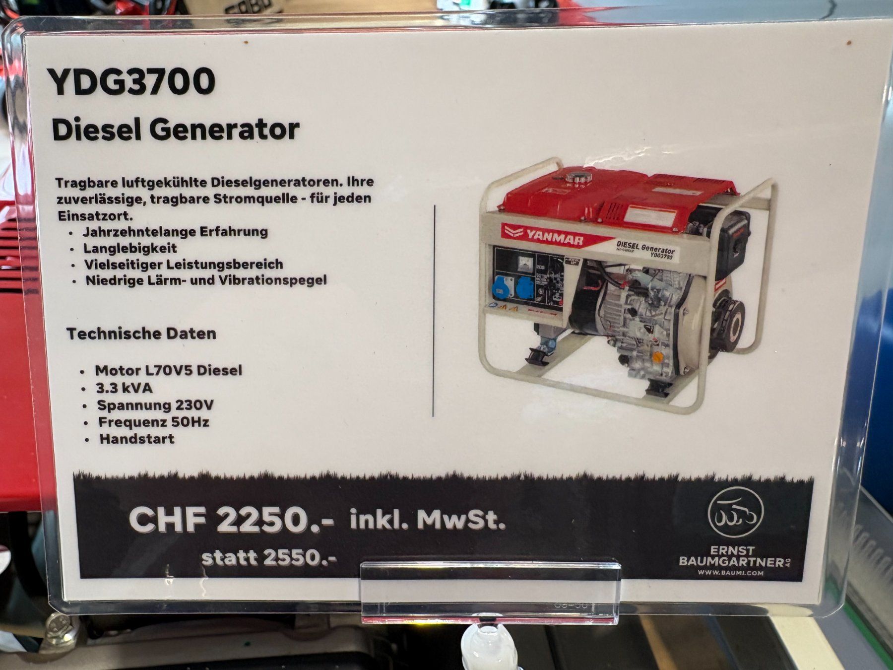 Yanmar Generatori di corrente: Stromgenerator Yanmar – Nuovo (secondo la descrizione) da Lätti venduto da baumi02 2