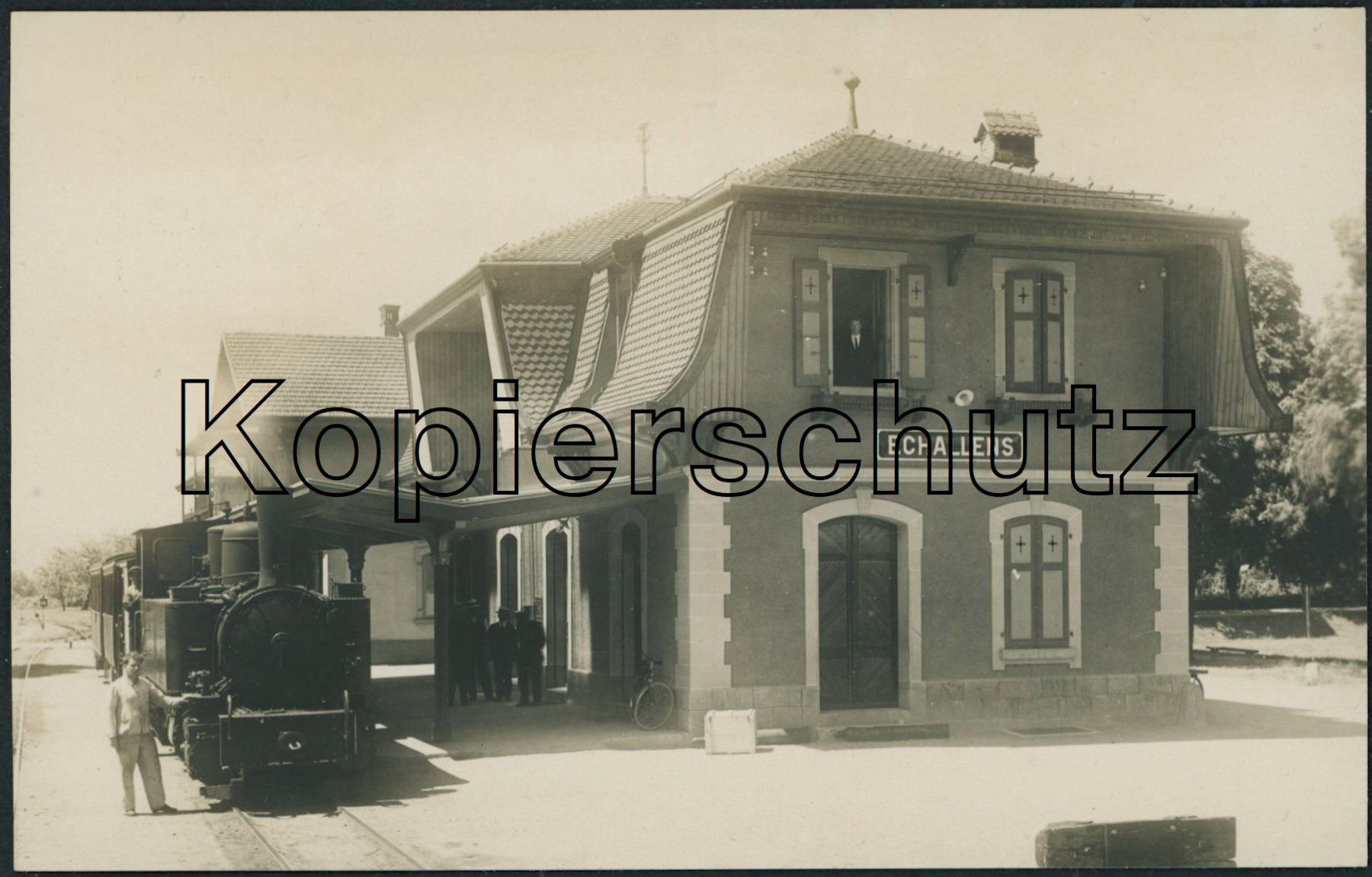 Cartoline postali: VD Echallens - Bahnhof - Bahn LEB – Nuovo (secondo la descrizione) da Schindellegi venduto da masutka7