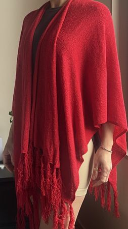Poncho/ Schal One Size