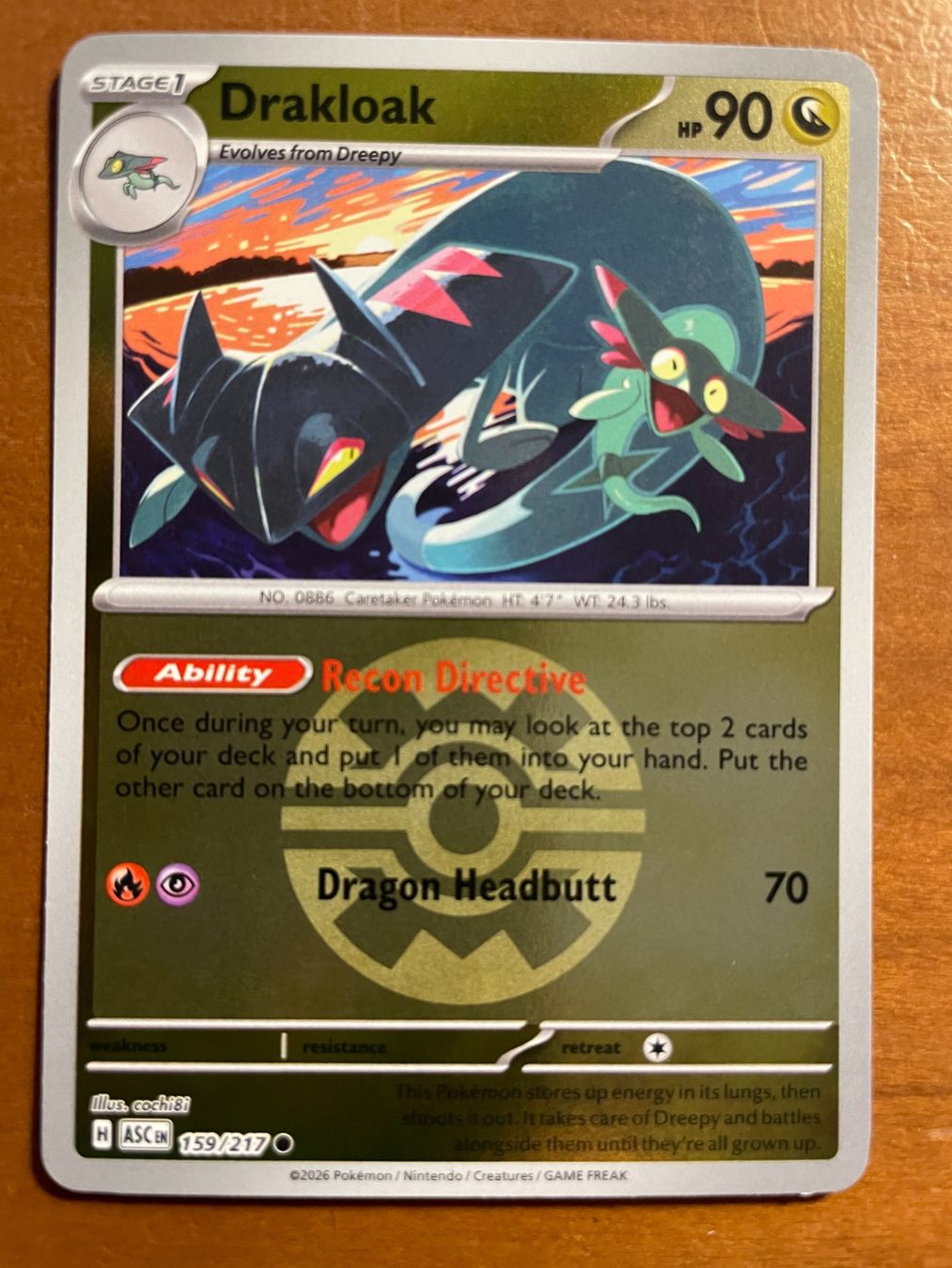 Pokémon Carte collezionabili: Pokemon Drakloak Reverse (Versand gratis) – Nuovo (secondo la descrizione) da Chur venduto da Angerson