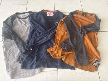 3er Set Langarmshirts Herren Grösse M
