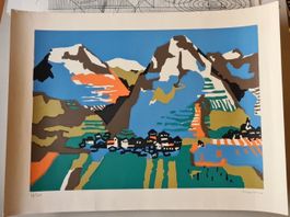 Hans Gordon JEGERLEHNER (1906-1974) lithografie handsigniert