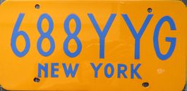 Autonummernschild New York ( Original )