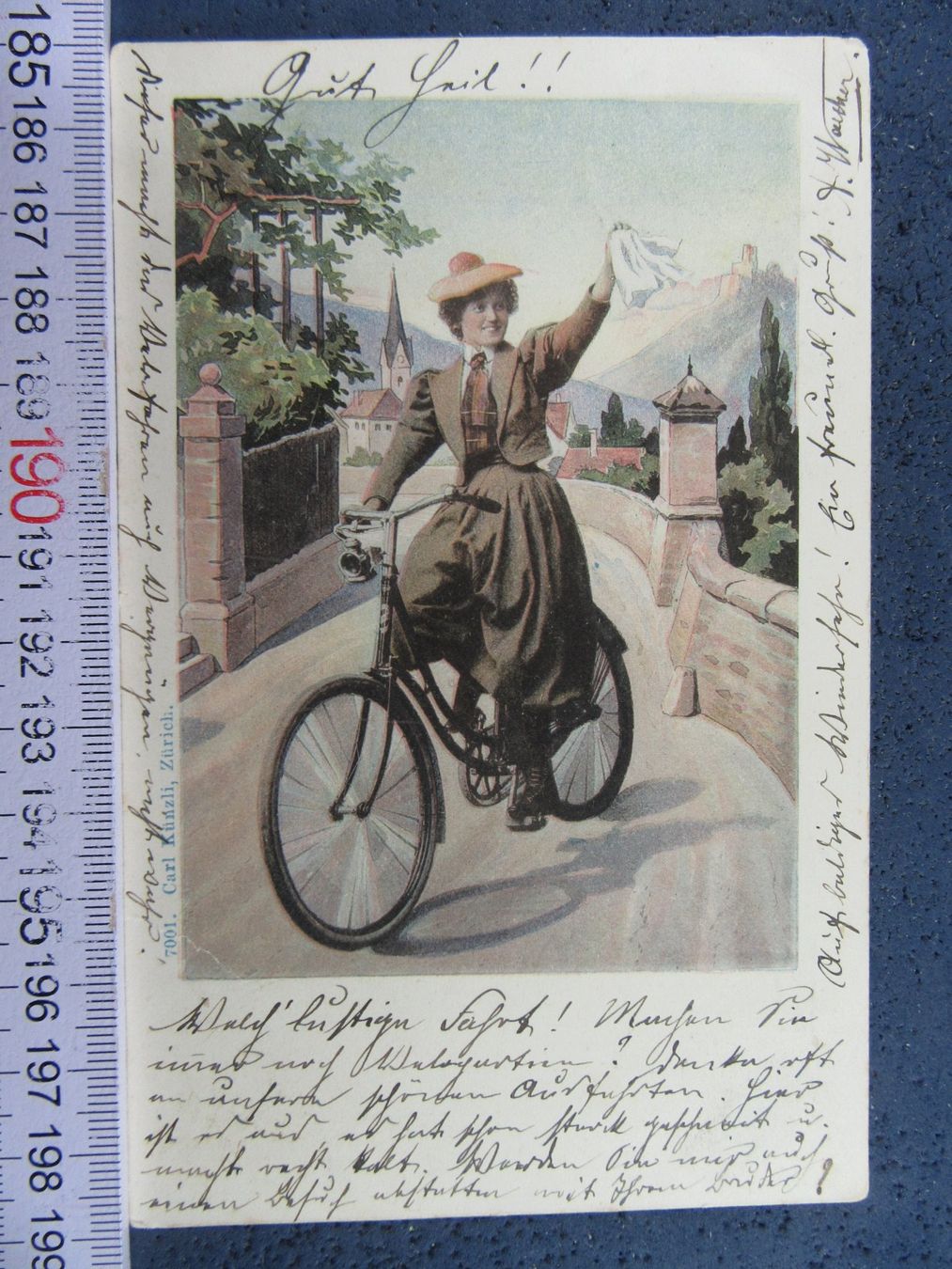 Ansichtskarten: VELO AK 1919 OLDTIMER BUG – Gebraucht aus Ettingen von Hausi4711
