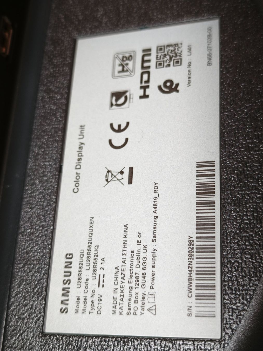 Samsung Monitor: Écran Samsung 28 pouces bon état – Usato da Courroux venduto da petit-chevreuil 3