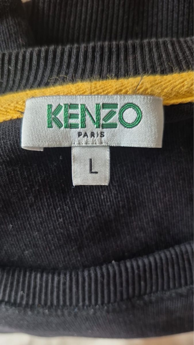 Kenzo Maglioni & Felpe: KENZO Paris, Schwarzer Pullover mit Tiger - Grösse L – Usato da Rotkreuz venduto da perlengott 5