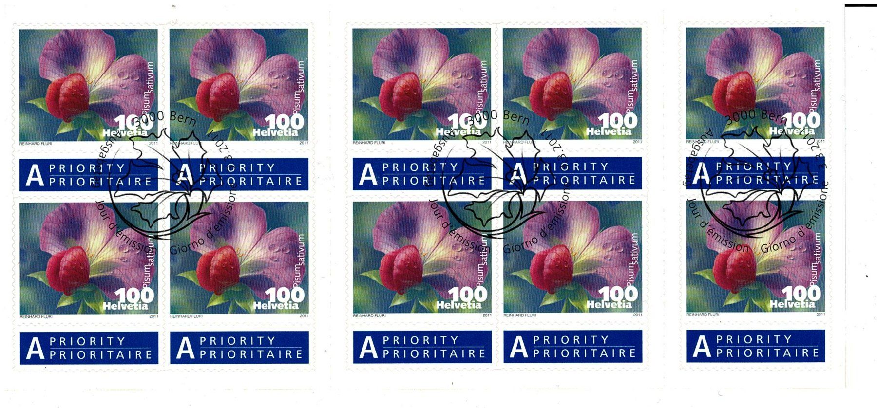 Alle Briefmarken: Erbse  1 Heftchen  ET – Gebraucht aus Lausanne von Whorvath