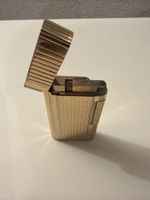 Briquet Zippo doré à rayures, vintage