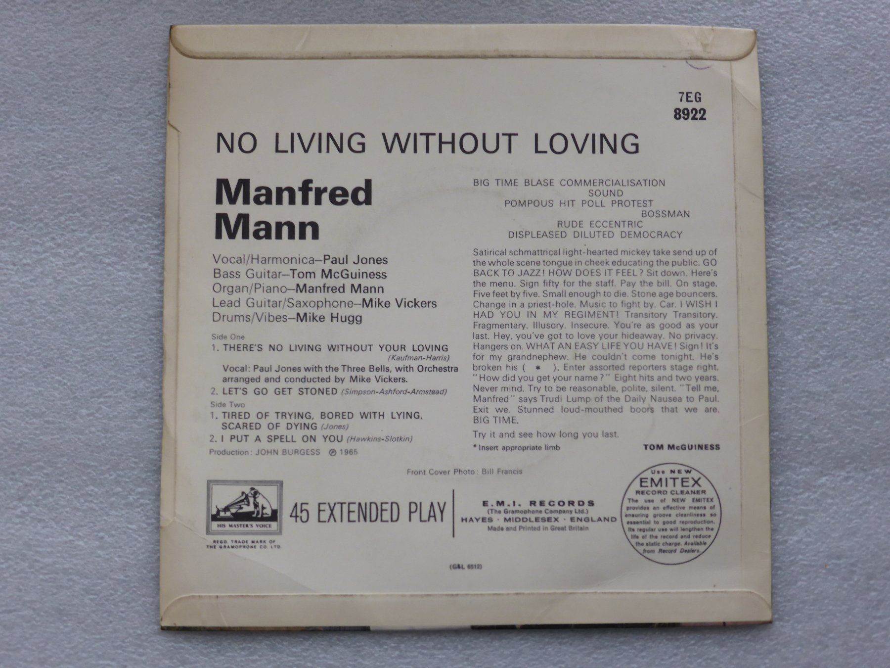Dischi in vinile: Vinyl Single   EP  MANFRED MANN – Usato da Küssnacht am Rigi venduto da Mondkinder 3