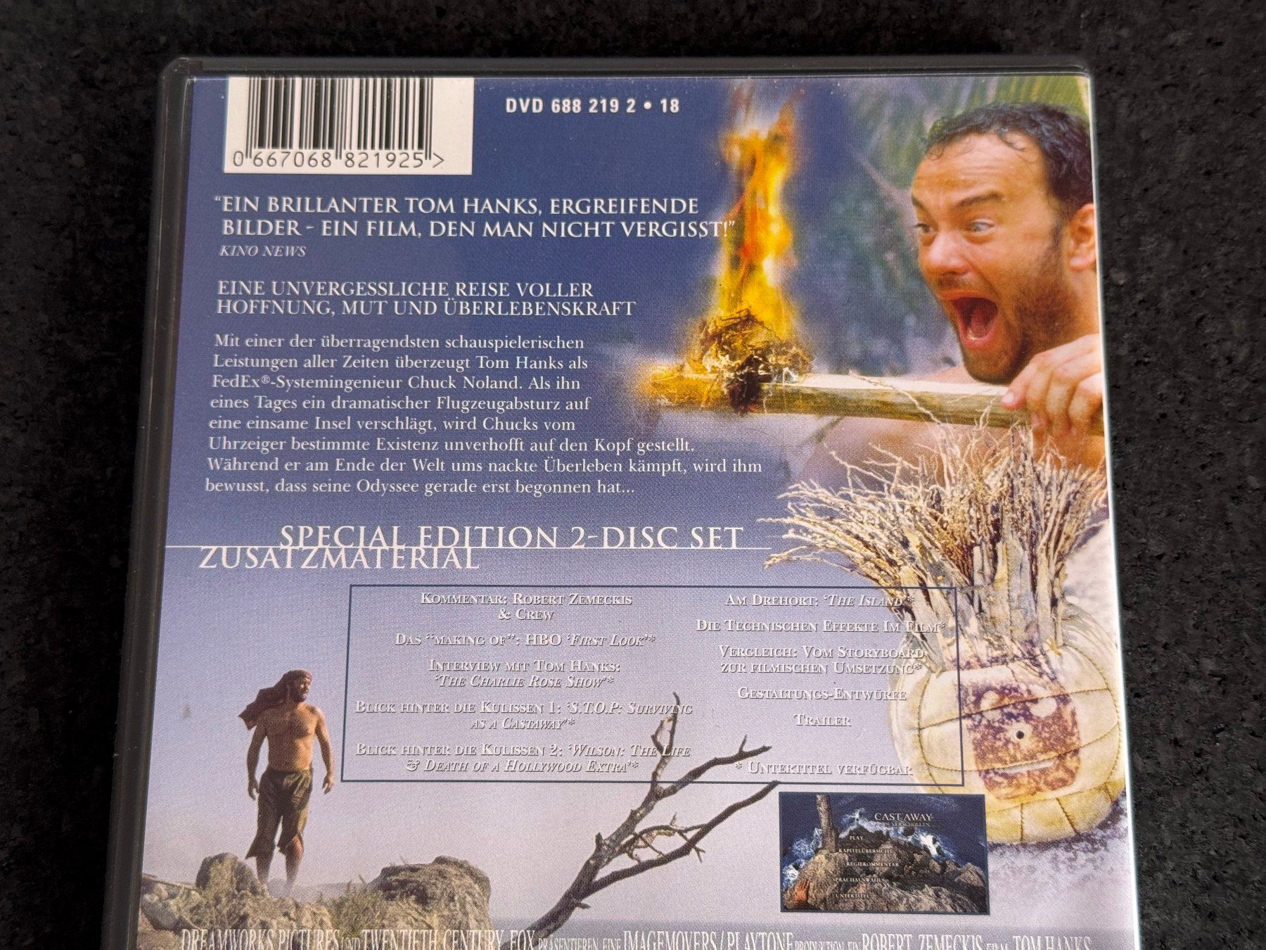 Tutti i DVDs: CASTAWAY "Verschollen" Special Edition 2 Disc-Set DVD EN/DE – Usato da Fribourg venduto da tschjoly 2