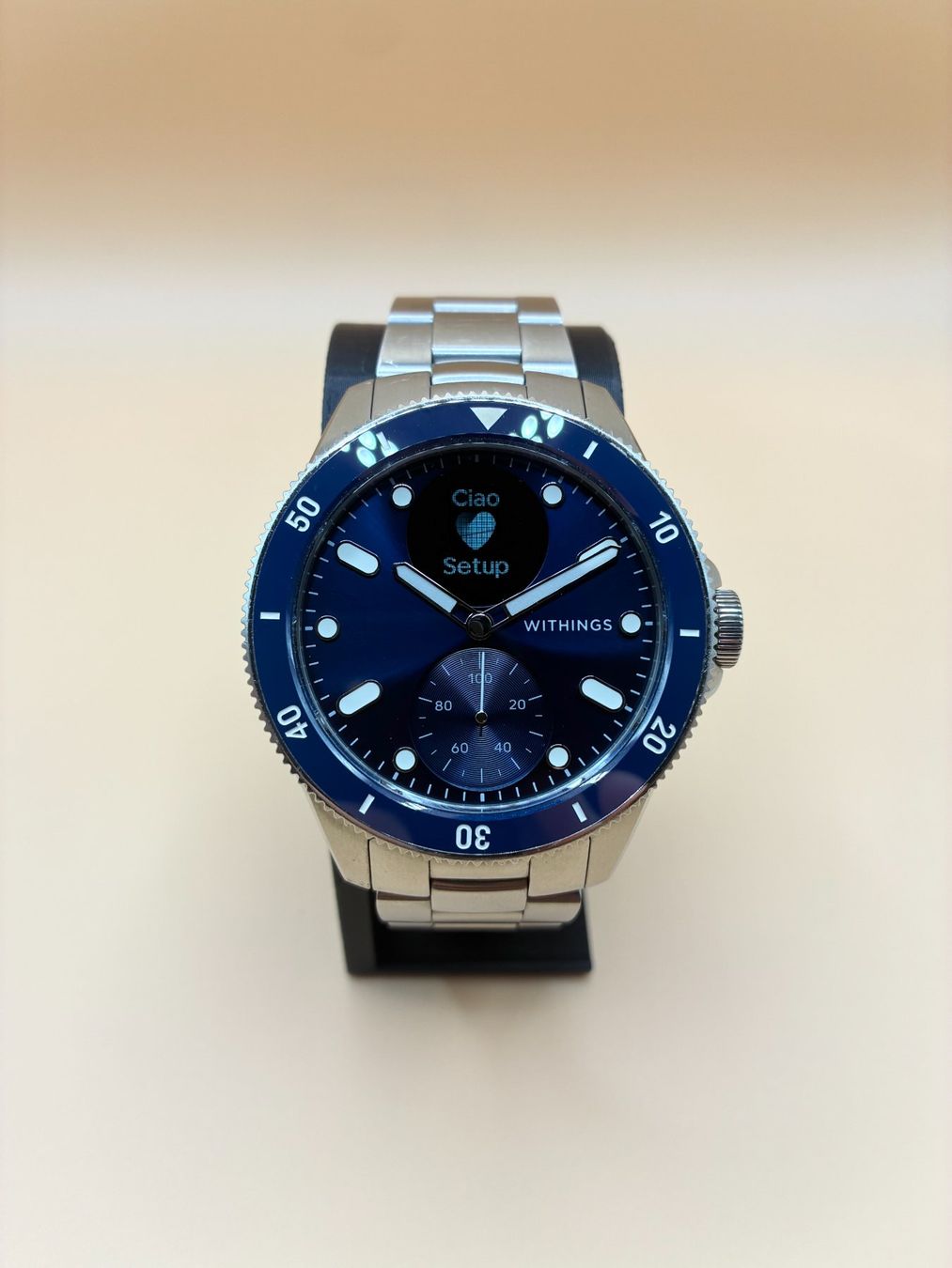 Smartwatch: Withings ScanWatch Nova 42 mm, Blue – Gebraucht aus Adliswil von uhrzeitschweiz