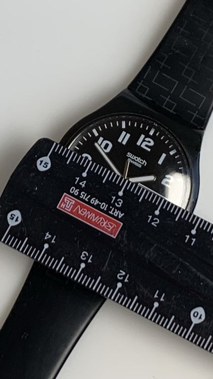 Swatch Armbanduhr, Schwarz, Vintage 5