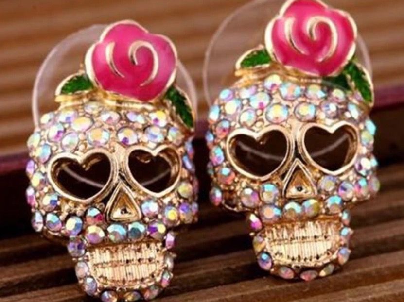 Orecchini pendenti & Orecchini a lobo: Ohrringe Santa Muerte – Nuovo e nell'imballaggio originale da Gams venduto da Mariawicca 2