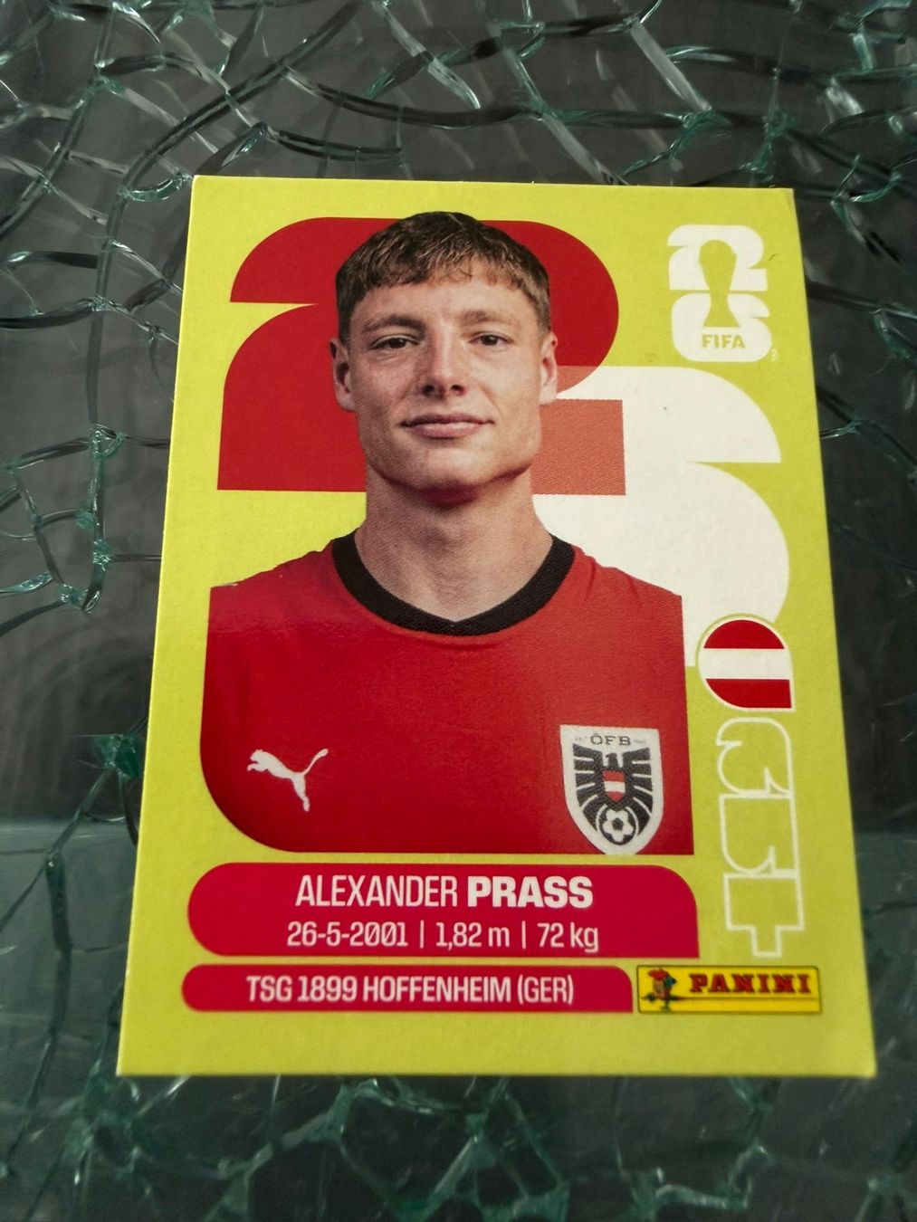Panini Sammelbilder & Trading cards: WM 2026 - Panini - Alexander Prass -AUT 9 – Gebraucht aus Pfäffikon ZH von Marcodesi76