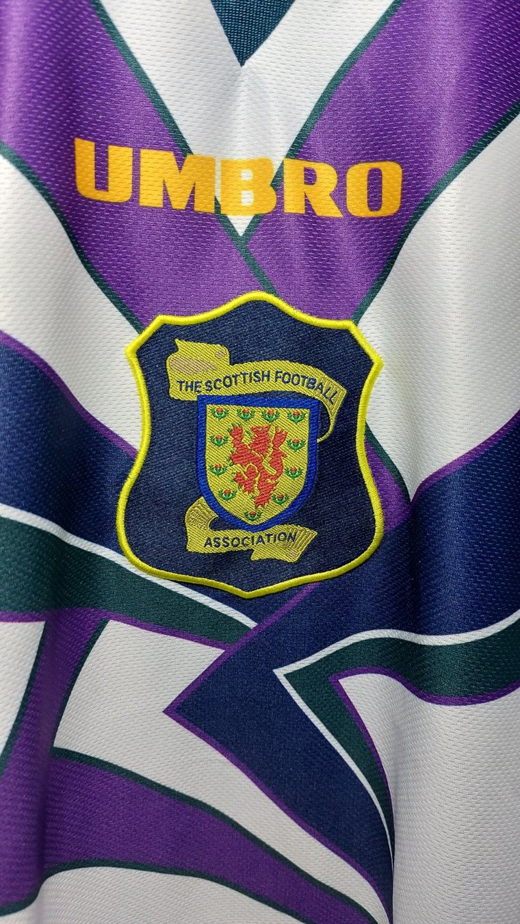 Umbro Canottiere & Pantaloni: Schottland Retro Trikot Gr. L – Usato da Hedingen venduto da Turicun25 3