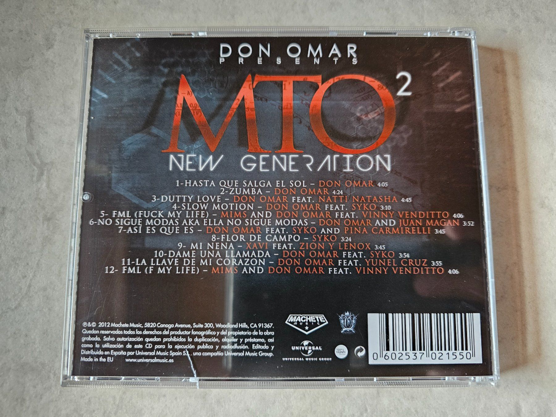 CD: Don Omar  -  MTO²  New Generation – Usato da Schneisingen venduto da backstore24 1