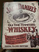 Vintage Jack Daniel's Whiskey, Plaque Métal Déco Garage