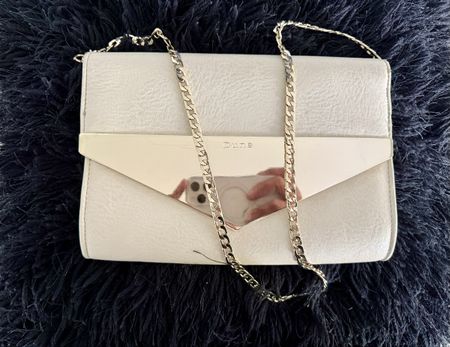 Dune London Clutch Beige mit Kette, neuwertig, Top Zustand!