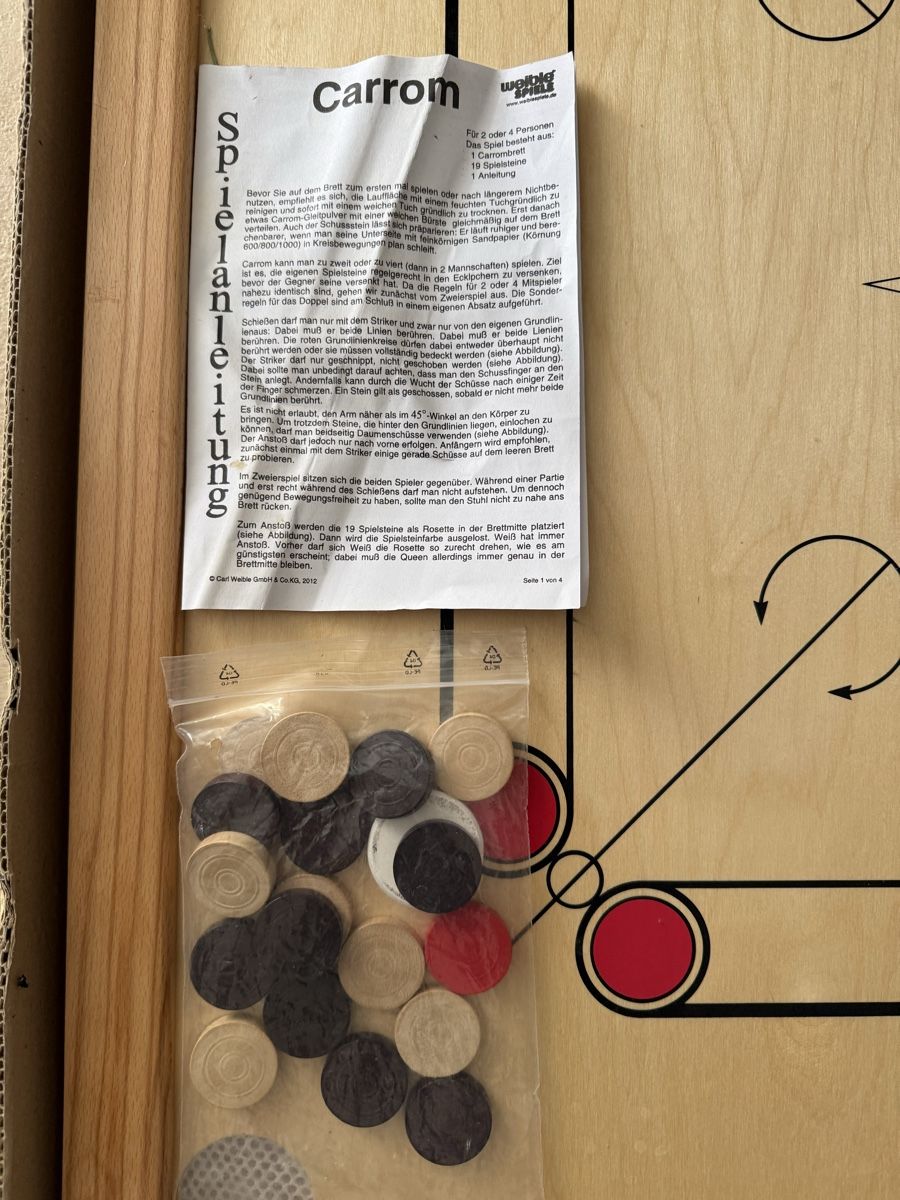Spiele: CARROM zu verkaufen  – Gebraucht aus St.Antoni von Fantasie 1