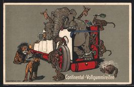Reklame Continental-Vollgummireifen, Las