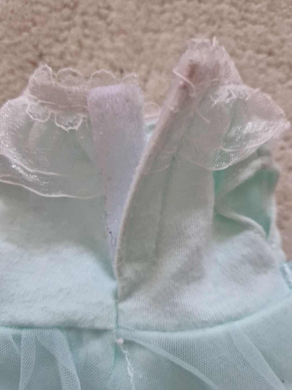 Puppen: Puppenkleid, Farbe: mint, Kleid, Tüll – Gebraucht aus Arlesheim von Vera6 5