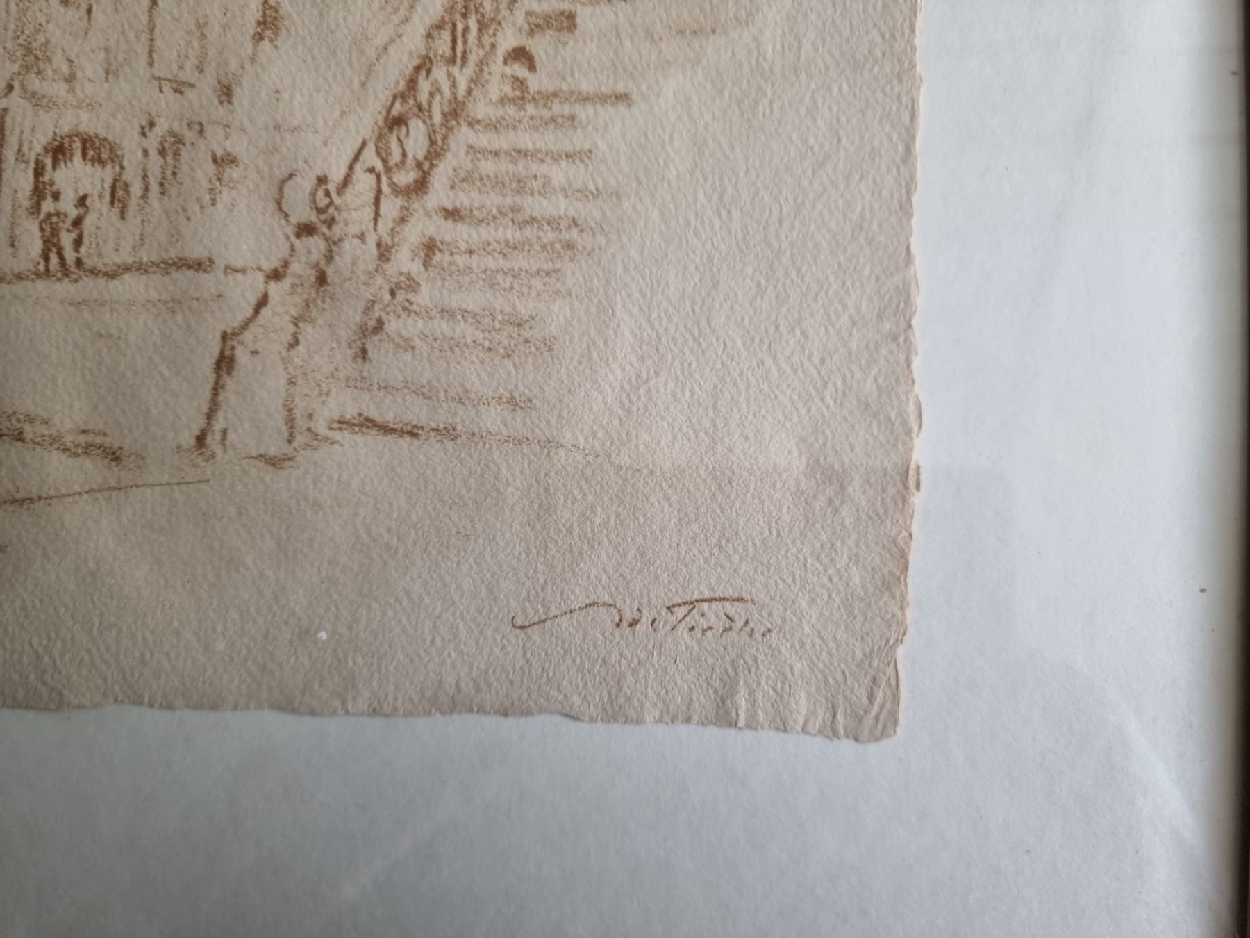Grafica & Litografie: Adolf Tièche Lithographie Rathausplatz Bern mit Rahmen – Usato da Gersau venduto da grafik-kunst 3