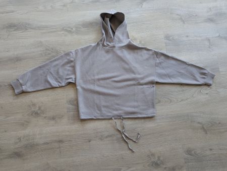 Grauer oversized Kapuzenpullover - C by One - Gr. 38/40