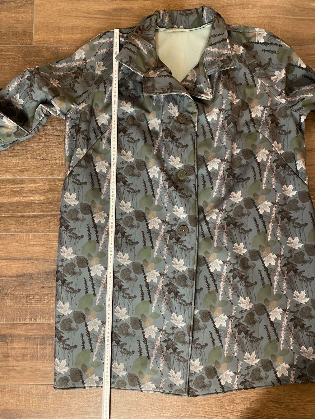 Cappotti: Mantel Softshell Blätter-Print mint Gr. 54/56 – Usato da Arlesheim venduto da san_w9vr 5