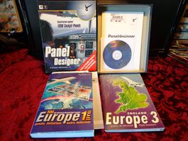 FS98 Panel Designer + Europa 1+3 Addons (PC CD-Rom)