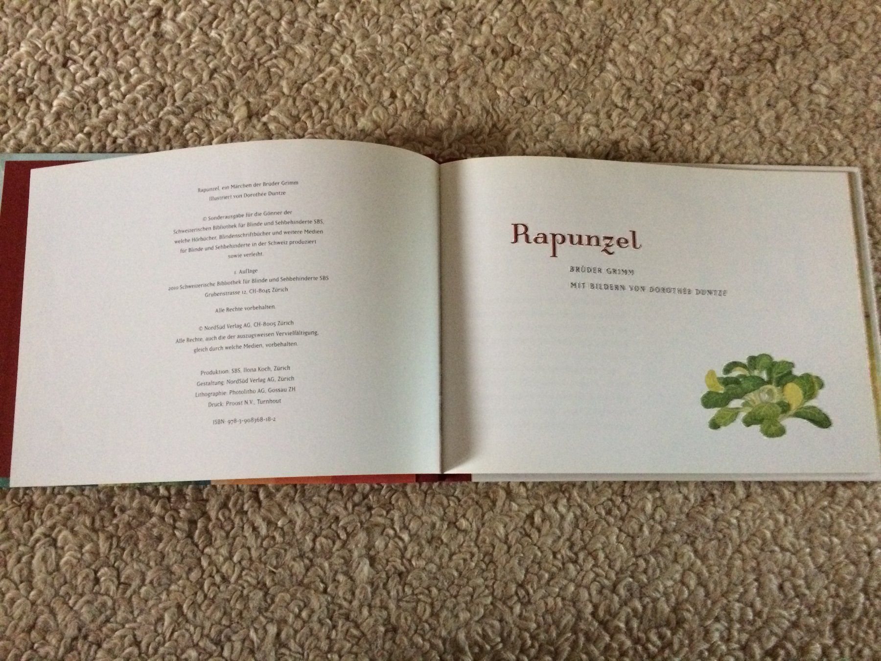 Libri: Brüder Grimm: Rapunzel – Nuovo (secondo la descrizione) da Buchs AG venduto da ReaNaTsch 1