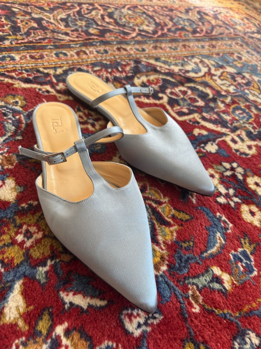 Damenschuhe: Tela satin mules – Neu (gemäss Beschreibung) aus Zürich von Benutzername-B