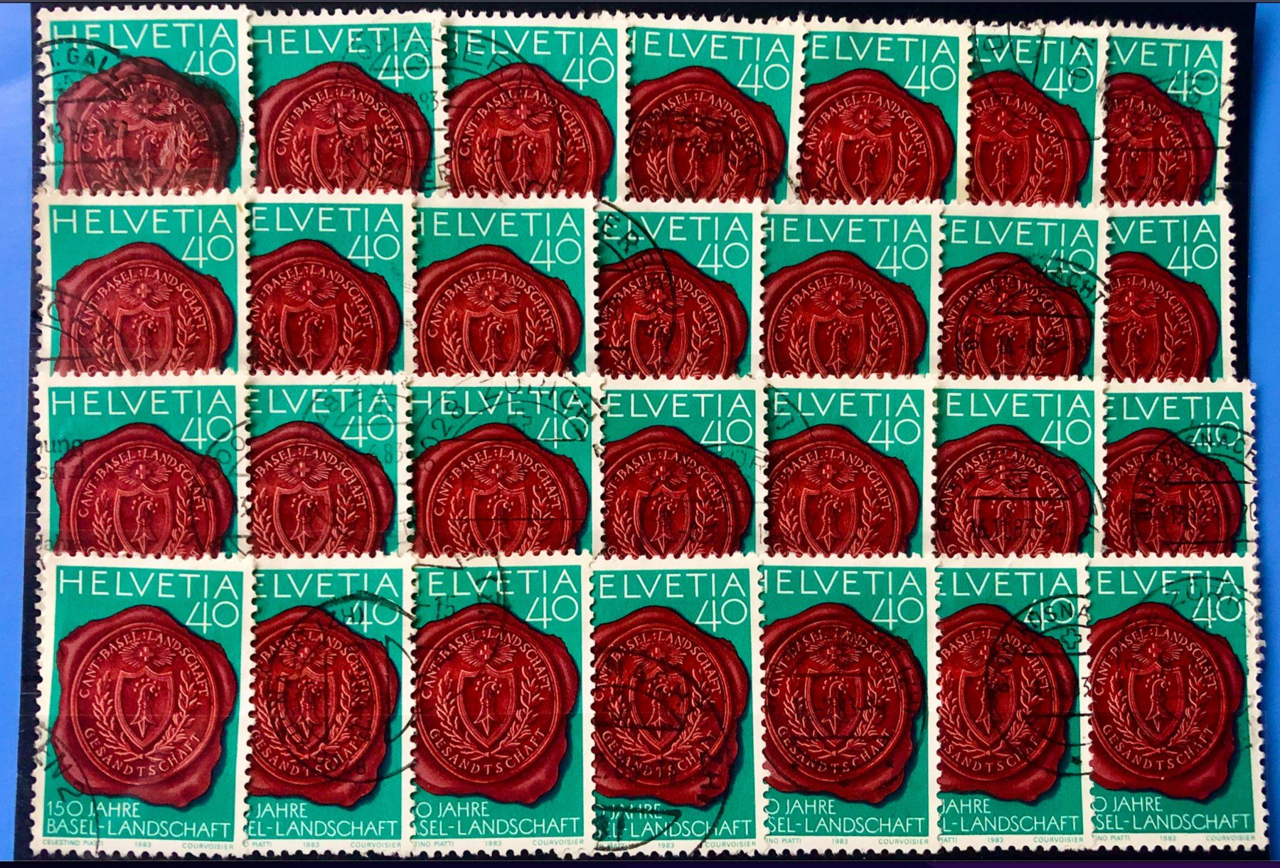 Tutti i francobolli: Nr.700  Siegel mit Wappen mit Stempel      – Usato da Aarau venduto da Billa007