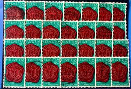 Nr.700  Siegel mit Wappen mit Stempel     