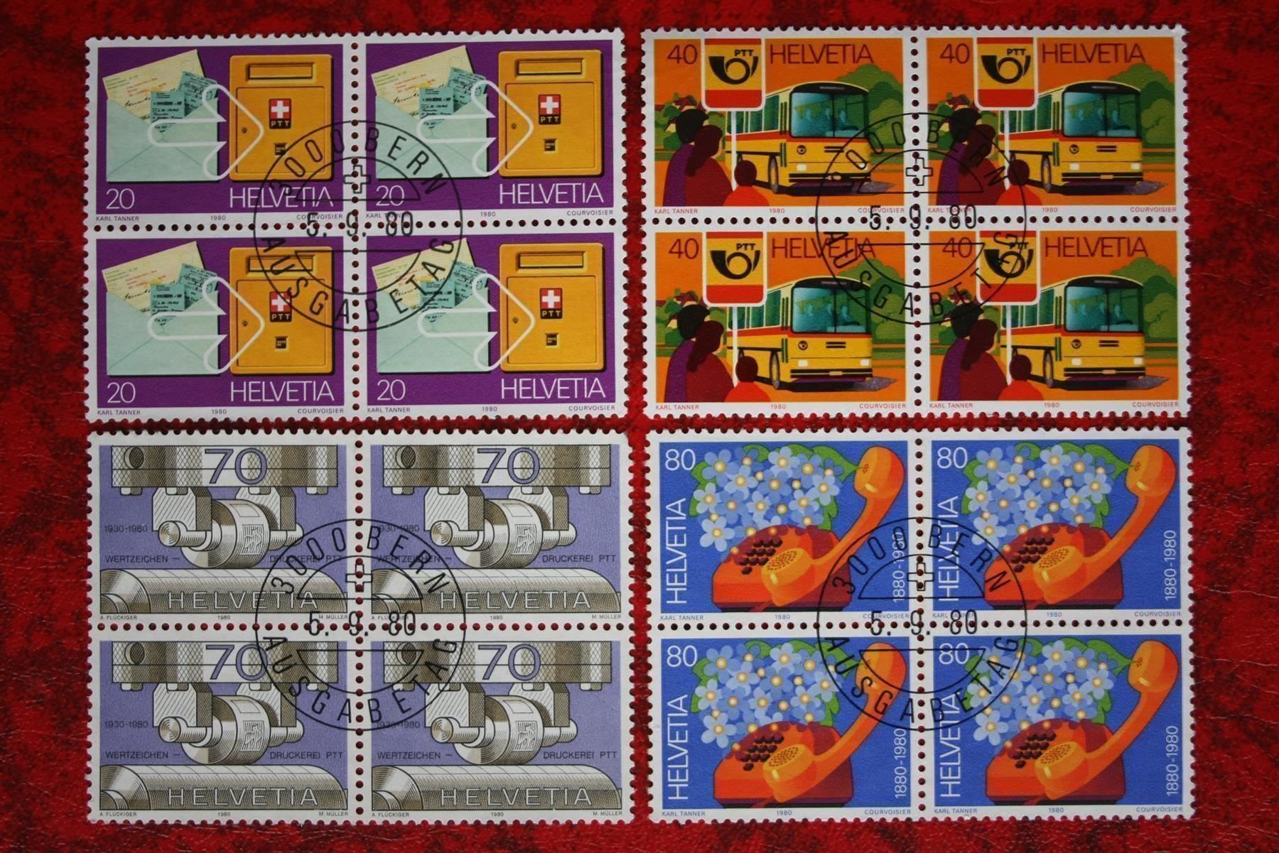 Tous les timbres: 1980: 645-648 4er-Block ET. – D'occasion à Deitingen par Lglobi