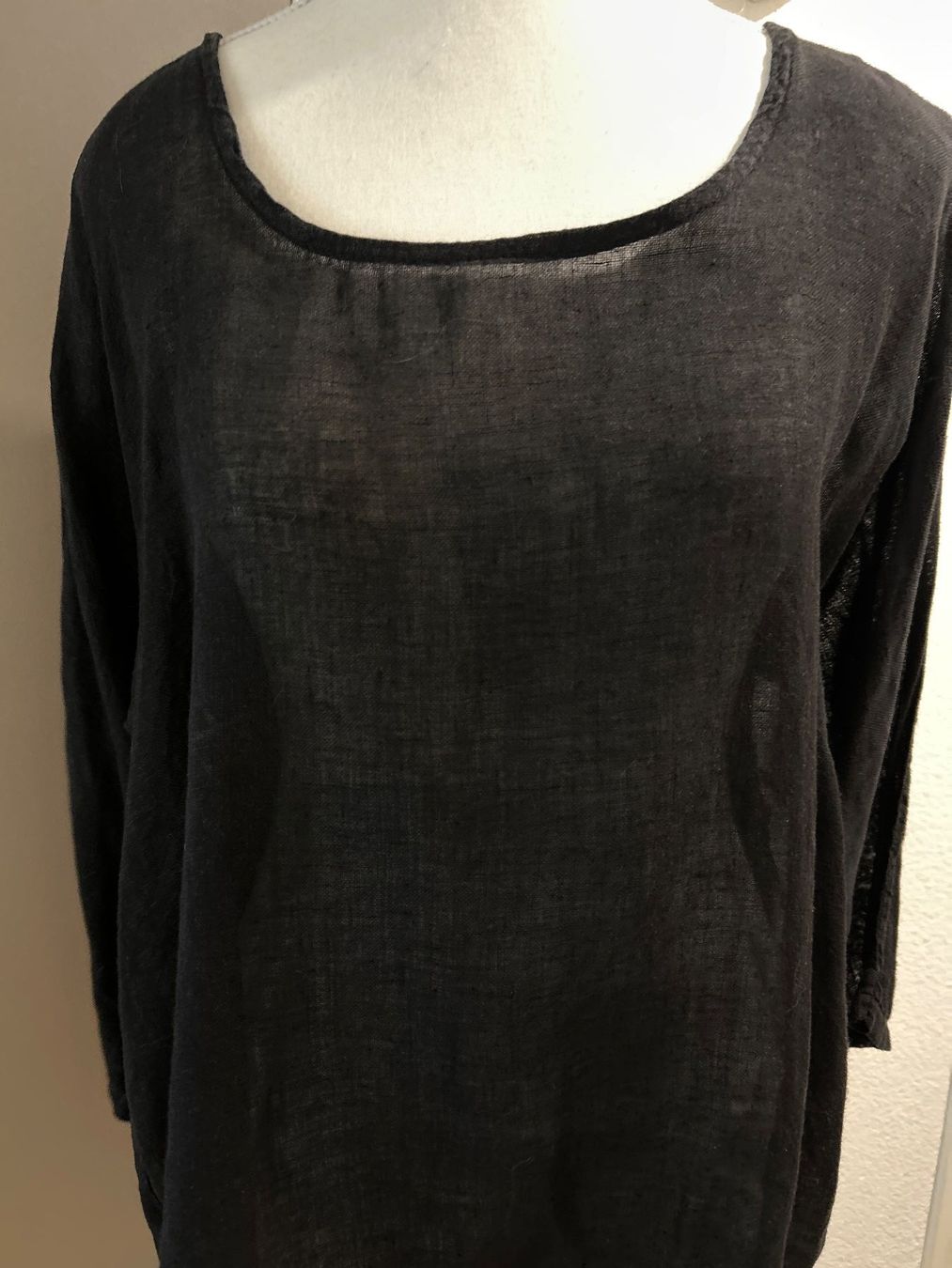 T-shirt: Leichtes Langarmshirt schwarz – Usato da Brunnen venduto da Nala2929 1