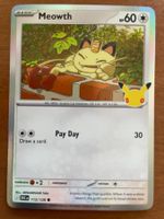 Pokemon Meowth Holo 30 Jahre (Versand gratis)