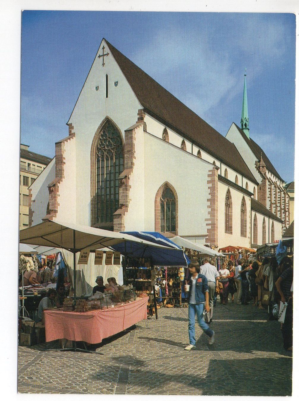Ansichtskarten: BASEL Barfüsserplatz - Markt – Neu (gemäss Beschreibung) aus Jona von philajona