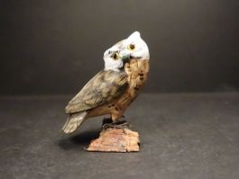 Eule handbemalt aus Holz