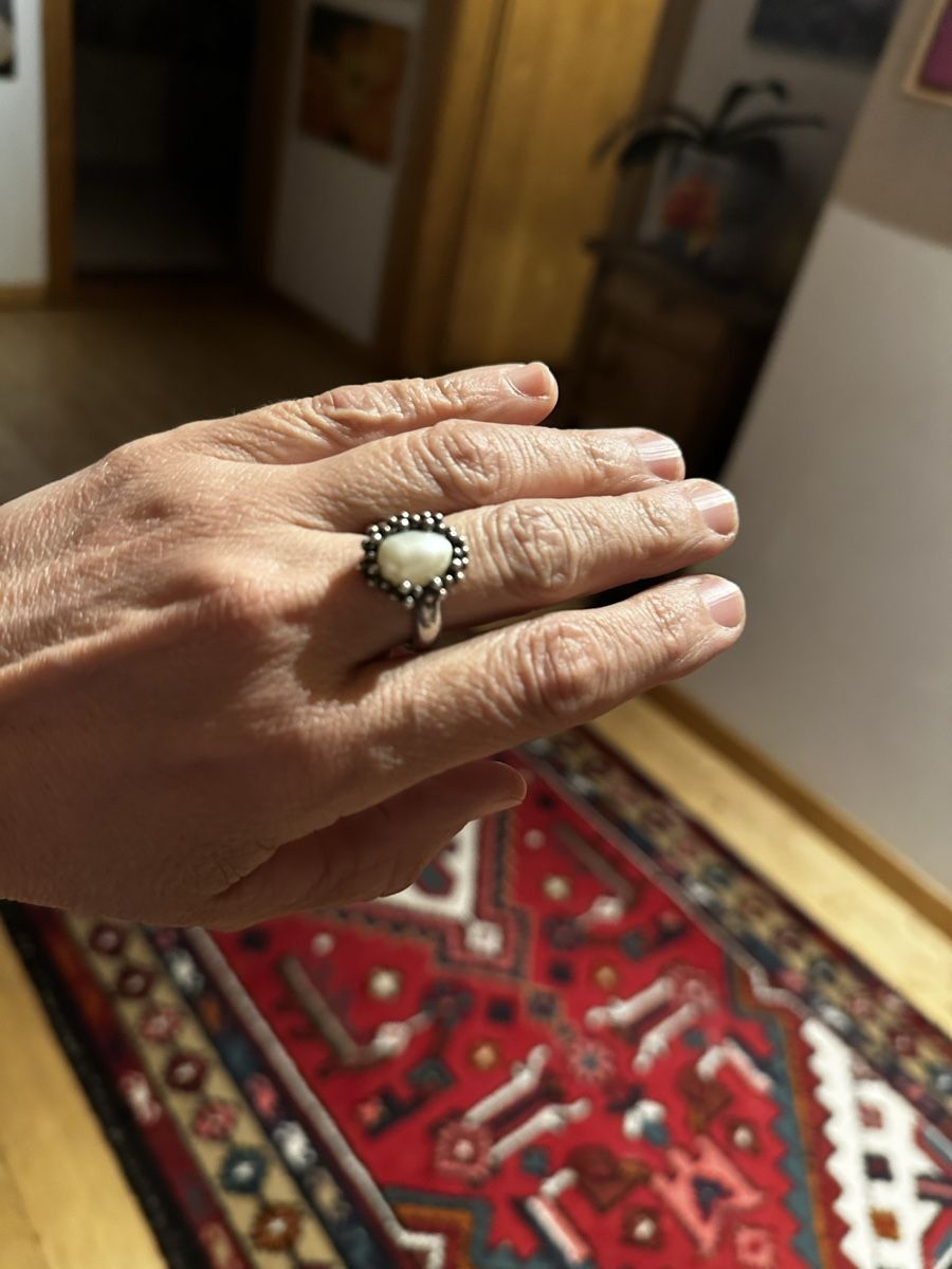 Bagues: Silberring mit Perle – D'occasion à Donat par troja007 2