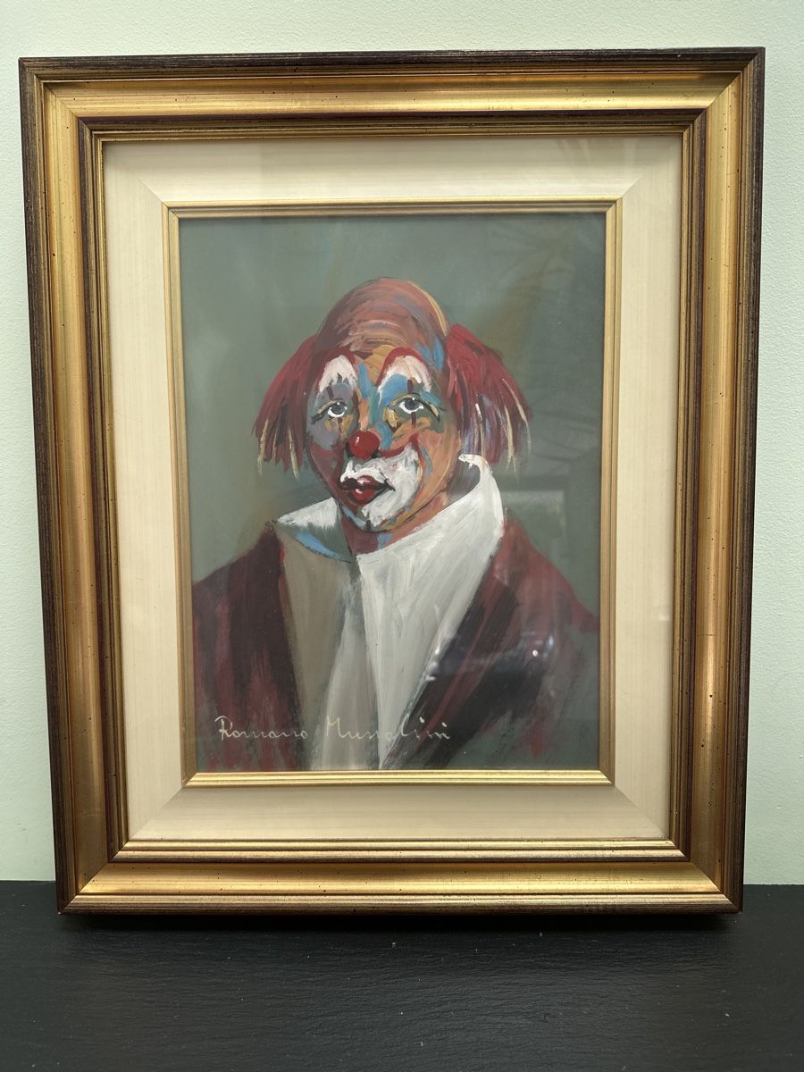 Dipinti: Romano Mussolini - clown – Usato da Morbio Inferiore venduto da Ecod